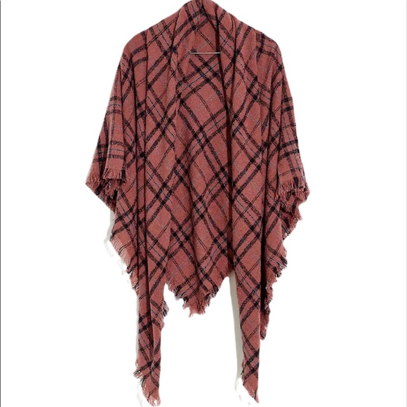 Madewell Accessories - NWT Madewell Buffalo Check Blanket Scarf - Burnt Soil